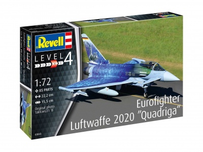 Plastic ModelKit letadlo - Eurofighter "Luftwaffe 2020 Quadriga" (1:72) - Revell