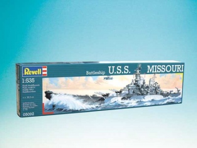 Plastic ModelKit loď 05092 - Battleship USS Missouri (1:535) - Revell