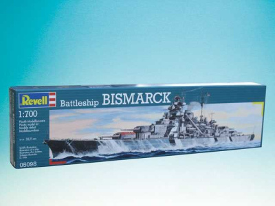 Plastic ModelKit loď 05098 - Battleship Bismarck (1:700) - Revell
