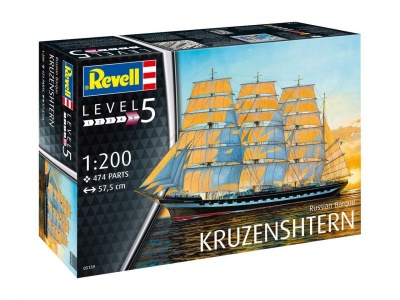 Plastic ModelKit loď 05159 - Russian Barque Kruzenshtern (1:200)