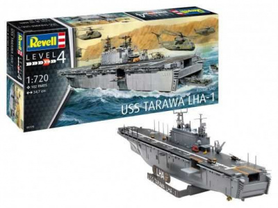 Plastic ModelKit loď 05170 - Assault Ship USS Tarawa LHA-1 (1:720) - Revell