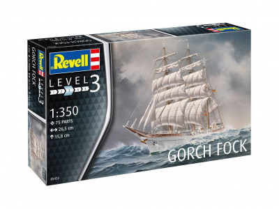 Plastic ModelKit loď - Gorch Fock (1:350) - Revell