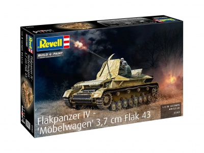 Plastic ModelKit military 03363 - Flakpanzer IV "Möbelwagen" 3.7cm Flak 43 (1:72) - Revell