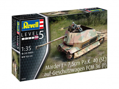 Plastic ModelKit military - Marder I on FCM 36 base (1:35) - Revell