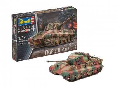 Plastic ModelKit tank 03249 - Tiger II Ausf. B (Henschel Turret) (1:35) - Revell