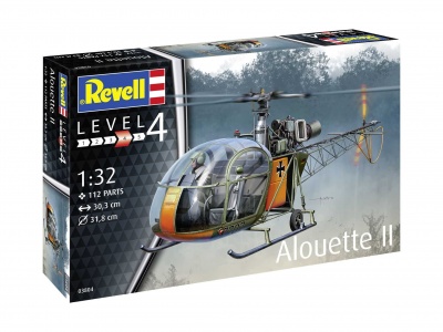 Plastic ModelKit vrtulník 03804 - Alouette II (1:32) - Revell