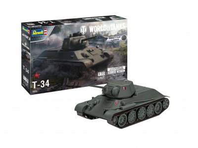 Plastic ModelKit World of Tanks  - T-34 (1:72) - Revell