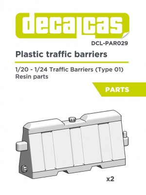 Plastic traffic barriers Type 01 1:24 - Decalcas