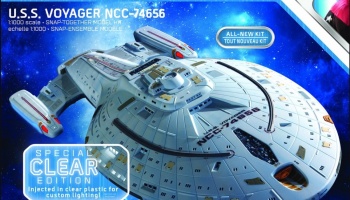 U.S.S. Voyager - Clear Plastic Version Polar Lights 1:1000 - Polar Lights