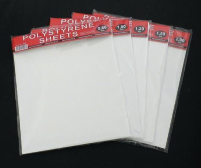 Polystyrene sheets 1,0 mm – Plus Model