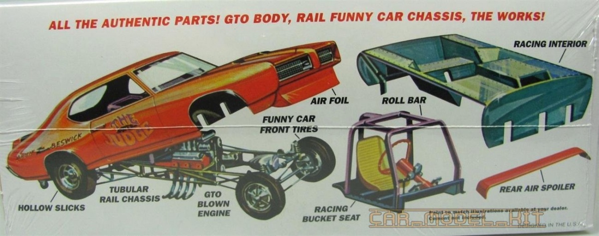 1969 Pontiac GTO Funny Car Super Judge 1:25 MPC Model Kit Bausatz MPC784