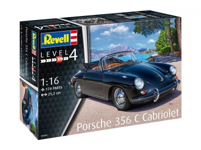 Porsche 356 Cabriolet (1:16) Plastic Model Kit 07043 - Revell