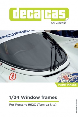 Porsche 962C - Window frames masks 1/24 - Decalcas