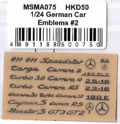 Porsche and MB Emblems 1/24 - MSM Creation