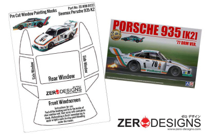Porsche Kremer 935 K2 Pre Cut Window Painting Masks (Beemax) - Zero Paints