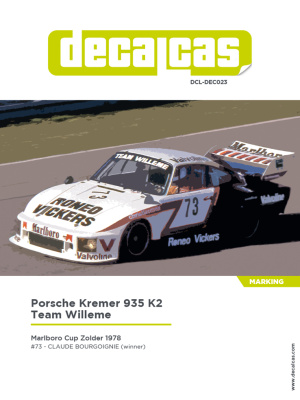 Porsche Kremer 935 K2 Team Willeme - 1978 1/24 - Decalcas