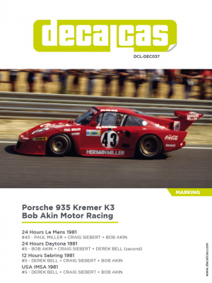 Porsche Kremer 935 K3 1/24 - Decalcas