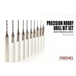 Precision hobby drill bit set 0.4-1.3mm - Meng