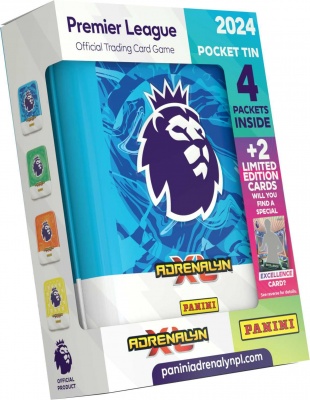 PREMIER LEAGUE 2023/2024 - ADRENALYN - plechová krabička (pocket) - Panini