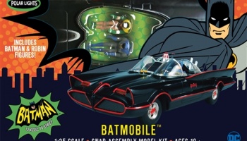 SLEVA 155,-Kč 20% DISCOUNT - 1966 BATMOBILE (SNAP) 1:25, Includes Pre-painted PVC figures - POLAR LIGHTS