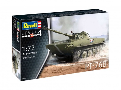 PT-76B (1:72) Plastic Model Kit tank 03314 - Revell