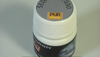Suché pigmenty - ŠEDÁ - Dry pigments - GRAY - PUR MODEL