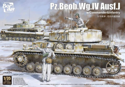 Pz.Beob.Wg. IV Ausf. J w/Commander&Infantry 1:35 - Border Model