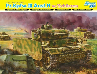Pz.Kpfw.III Ausf.M w/Schürzen, Kursk 1943 1:35 - Dragon