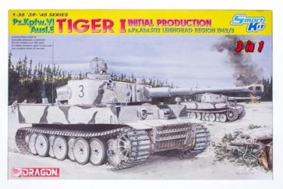 Pz. Kpfw.IV AUSF.E TIGER I INITIAL PRODUCTION, s Pz Abt.502, LENINGRAD REGION 1942/1943(SMART KIT) (1:35) Model Kit tank 6600 - Dragon