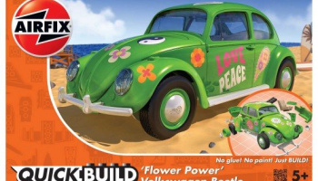 Quick Build auto J6031 - QUICKBUILD VW Beetle Flower-Power