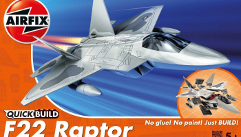 Quick Build letadlo J6005 - Lockheed Martin Raptor - Airfix