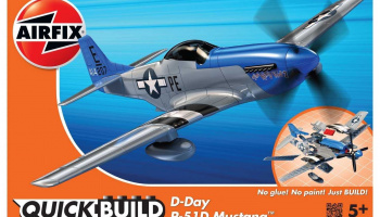 Quick Build letadlo J6046 - D-Day P-51D Mustang - Airfix