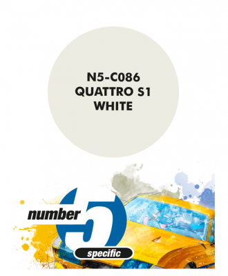 Quattro S1 White  Paint for Airbrush 30 ml - Number 5