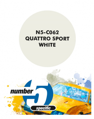 Quattro Sport White  Paint for Airbrush 30 ml - Number 5