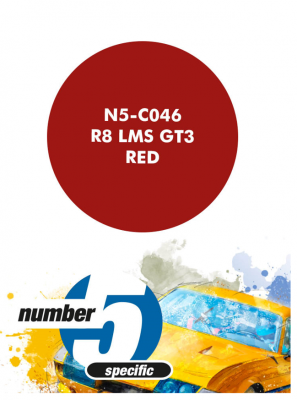 R8 LMS GT3 Red Paint for Airbrush 30 ml - Number 5