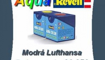 Revell Aqua Color 350 Polomatná Modrá Lufthansa