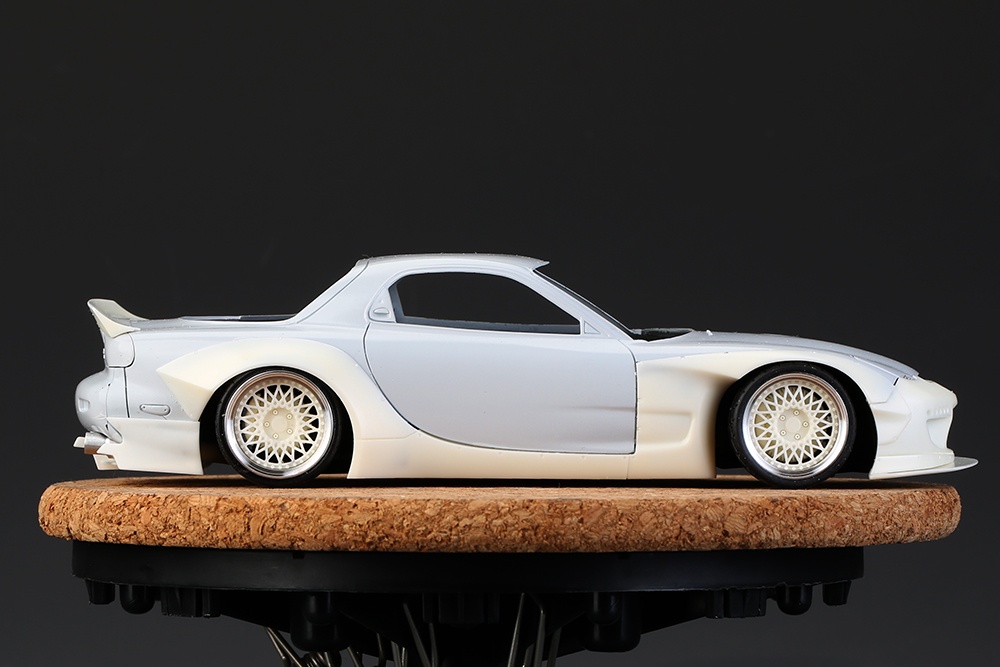 RB Mazda RX-7 Wide Body Kit For Tamiya RX-7 Kit 24116 (Resin+PE+Metal parts  +Decals)(HD03-0512) - Hobby Design