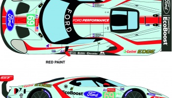 Ford GTLM #69 "Ford Chip Ganassi Team USA" 24h Le Mans 2019 - Racing Decals 43