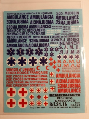 Red Cross + Ambulances part.1 1/24 - Coloradodecals