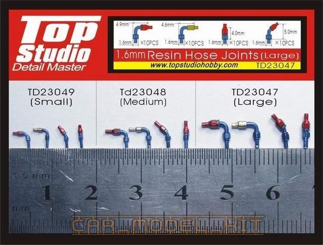 Large Top Studio TD23047 1.6mm Resin Hose Joints 