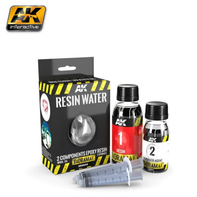 RESIN WATER 2 COMPONENTS EPOXY RESIN 180ML - AK-Interactive