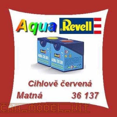 Revell Aqua Color 37 Matná Cihlově červená 18 ml -Revell