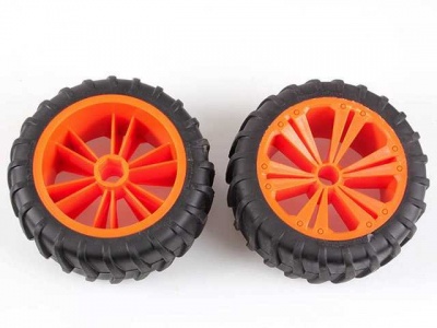 REVELL - REVELLUTIONS (47032) - Set 2x Wheel for Monster, orange