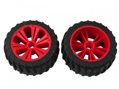 REVELL - REVELLUTIONS (47208) - Set 2x Wheel for Monster, red