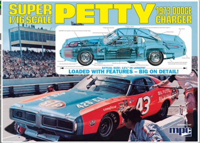 Richard Petty 1973 Dodge Charger 1/16 - MPC