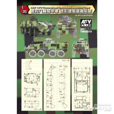 ROC Tifv Camouflage Specialized Masking Tape in 1:35 - AFV Club