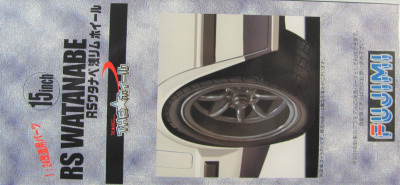 RS Watanabe Shallow Rim 15inch Wheel and Tire Set - Fujimi