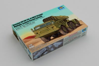 Russian 9P140 TEL of 9K57 Uragan Multiple Launch Rocket System 1/72 - Trumpeter