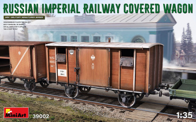 Russian Imperial Railway Covered Wagon 1/35– MiniArt