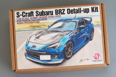 S-Craft Subaru BRZ Detail-up Kit For Tamiya 24324&24336(Resin+PE+Decals) 1/24 - Hobby Design